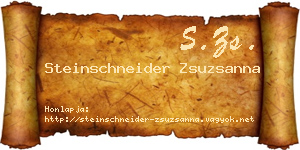 Steinschneider Zsuzsanna névjegykártya